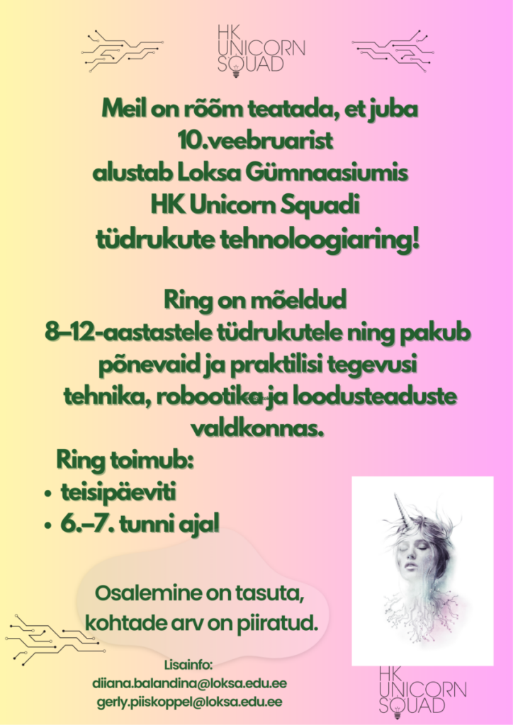 Tüdrukute tehnoloogiaring Loksa Gümnaasiumis